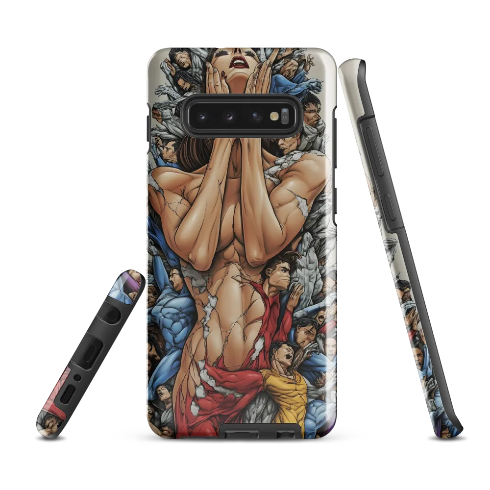 Breaking Free: A Surreal Struggle | Phone Case |  S10 Plus | Tough Case | Glossy