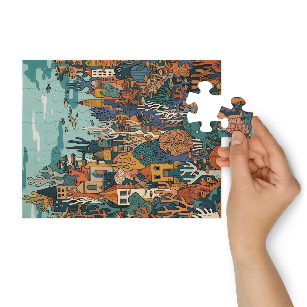Coral City 
 Jigsaw Puzzle in Tin Box