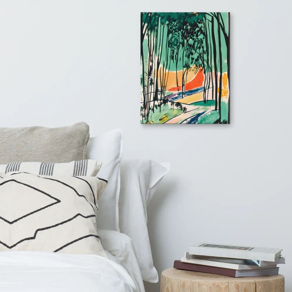 Winding Path Through the Forest | Canvas | 16″×20″