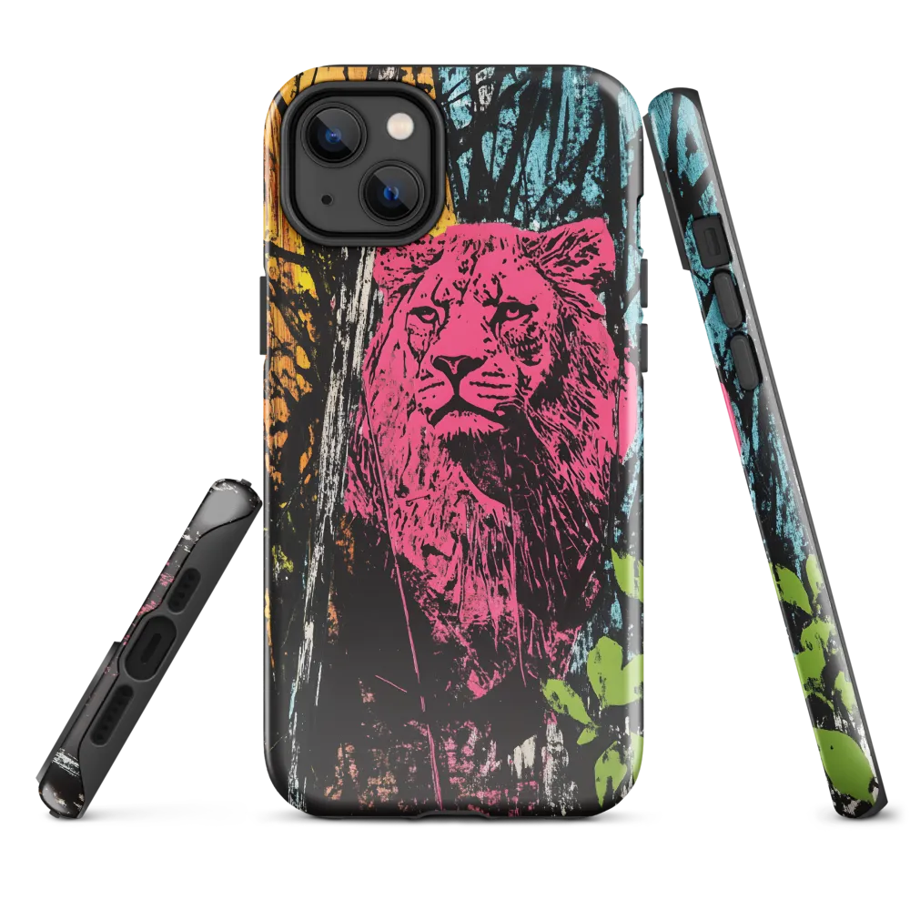 Fierce Vibrance: The Pink Lion