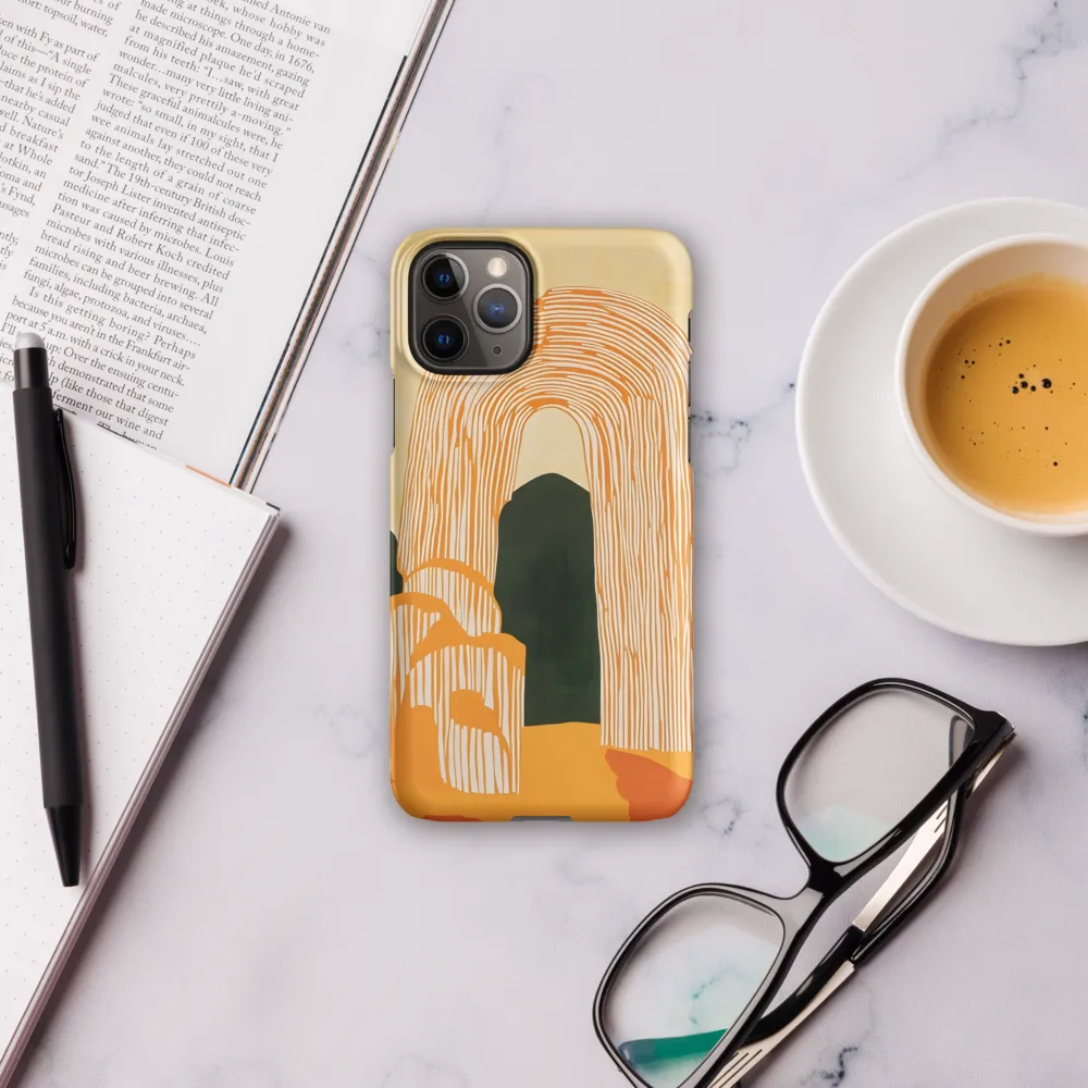 Architectural Echoes: A Minimalist Arch | Phone Case |  11 Pro | Snap Case | Matte