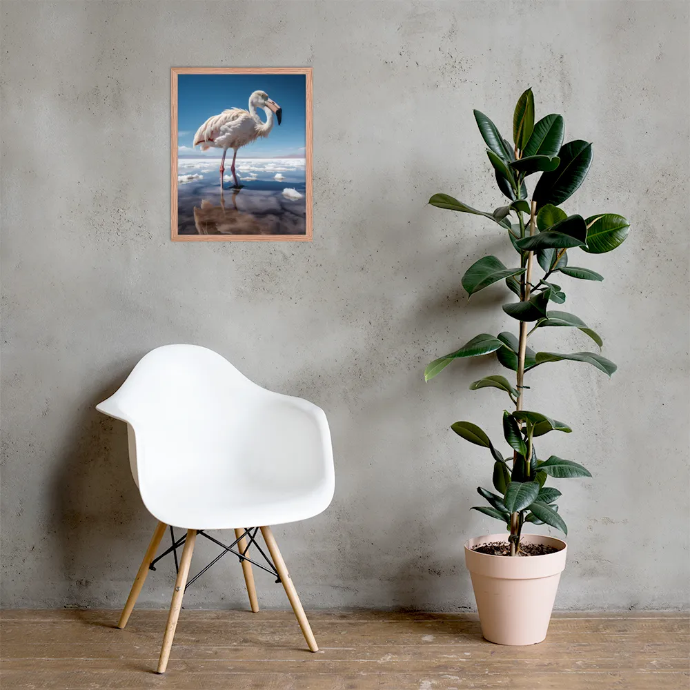 Graceful Solitude of a Flamingo