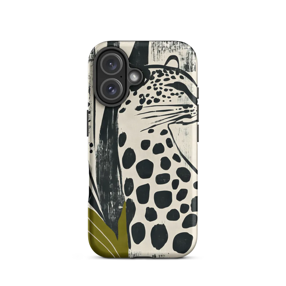 Leopard in Silhouette: A Modern Appeal | Phone Case |  16 | Tough Case | Matte