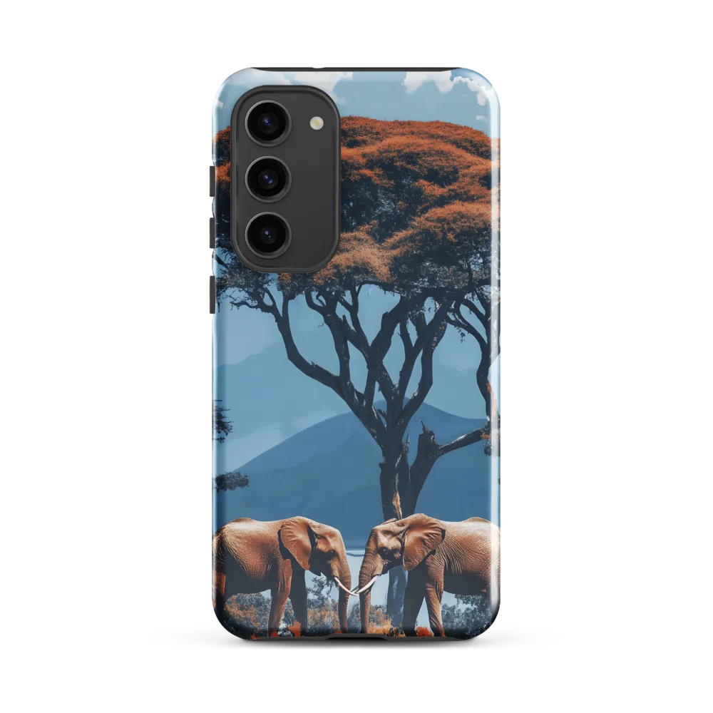 Elephants Amidst Serenity