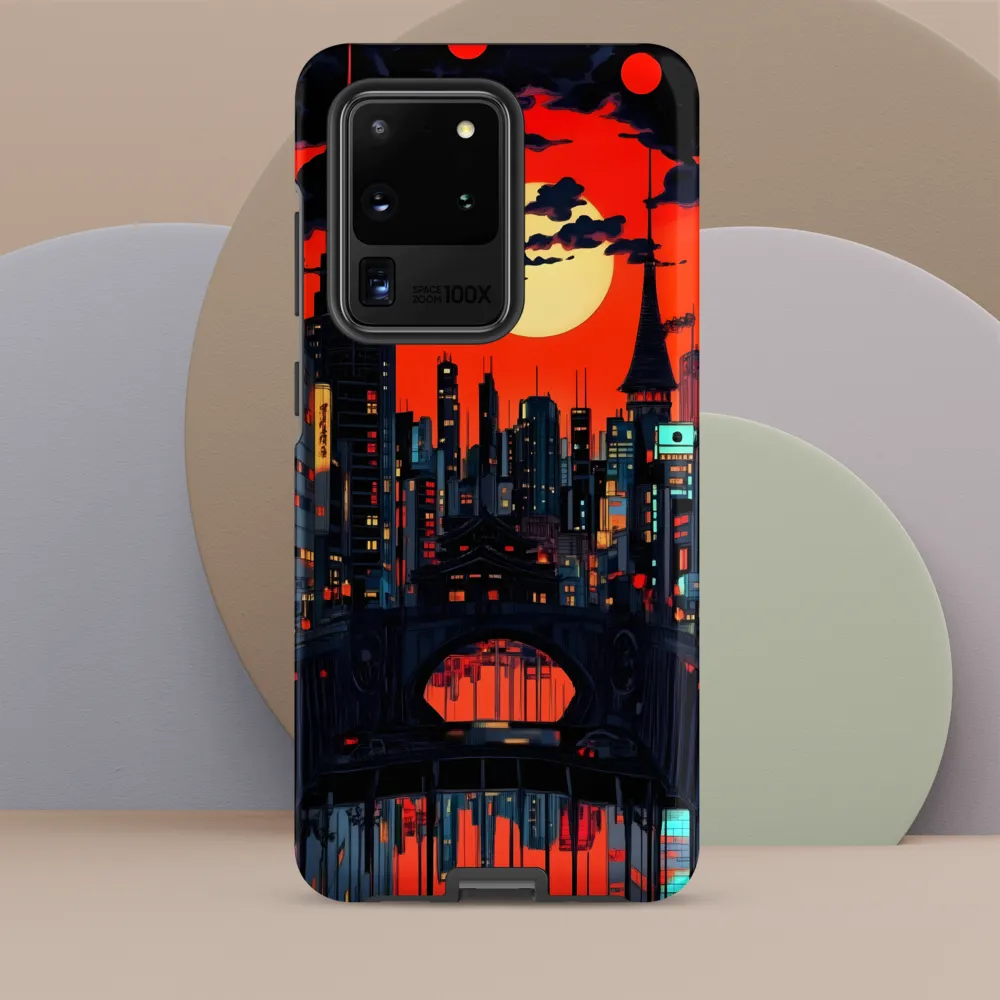 Nightfall in a Neon City