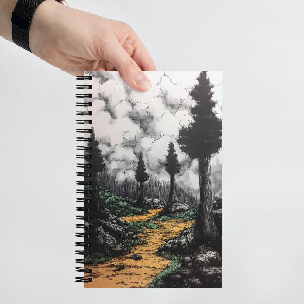 Path Through the Shadows | Spiral Notebook