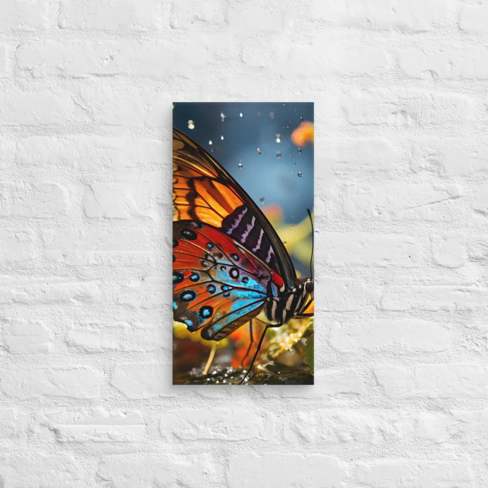 Dance of Colors: The Butterfly's Elegance | Canvas | 10″×20″