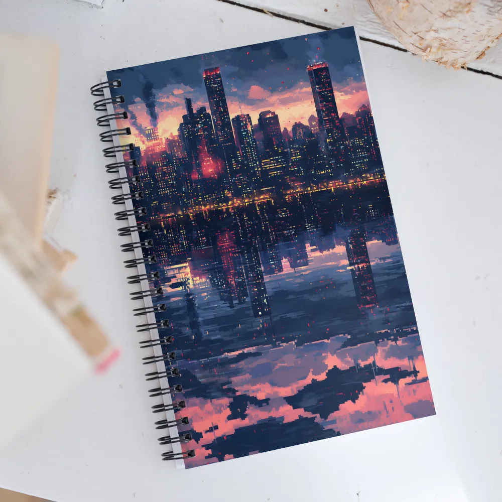 City Lights of Nostalgia | Spiral Notebook