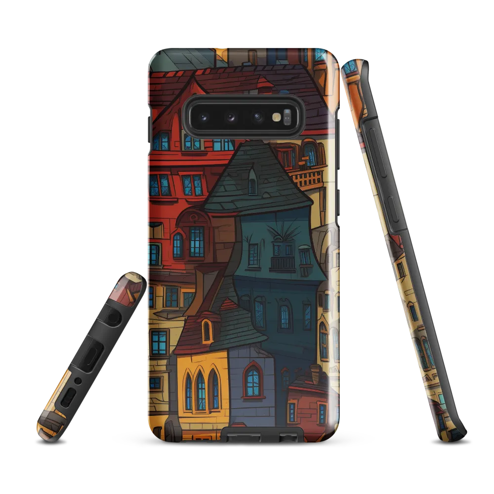 Whimsical Urban Mosaic | Phone Case |  S10 Plus | Tough Case | Glossy