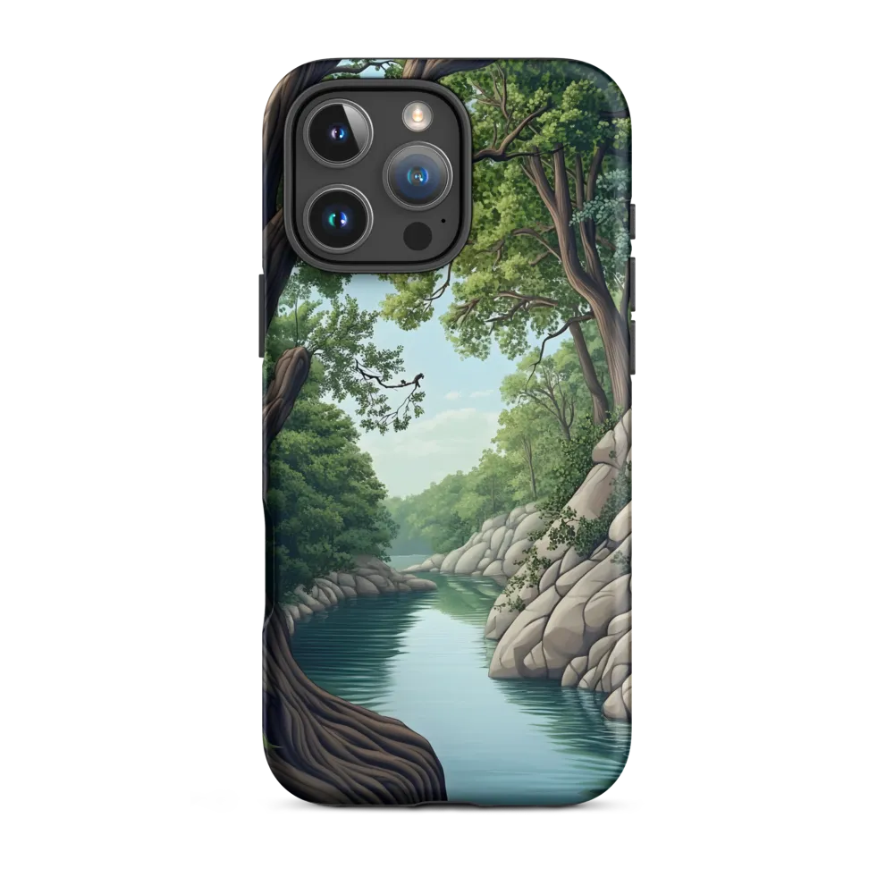 Tranquil Reflections: A Serene River Landscape
