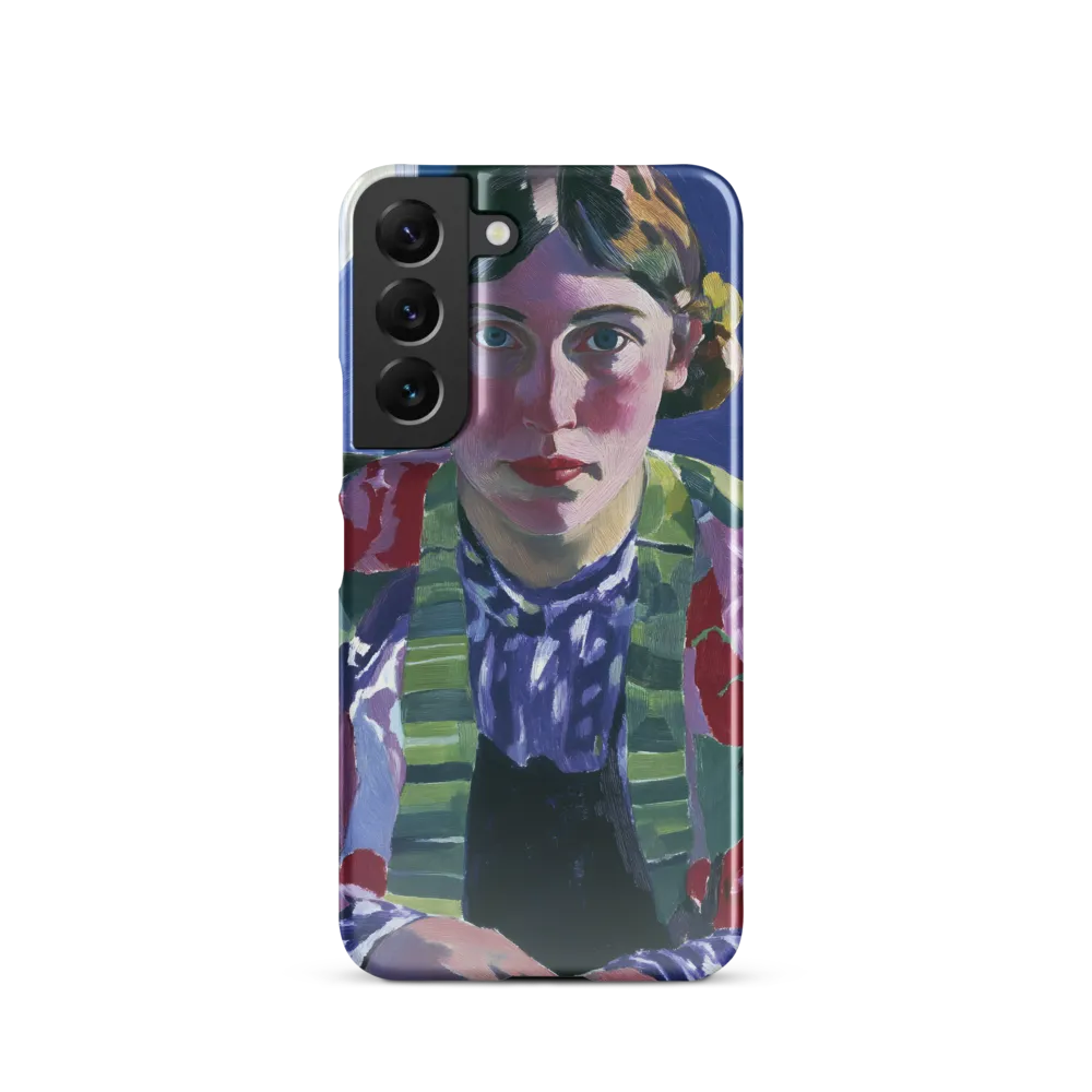 Vibrant Gaze: A Modernist Portrait