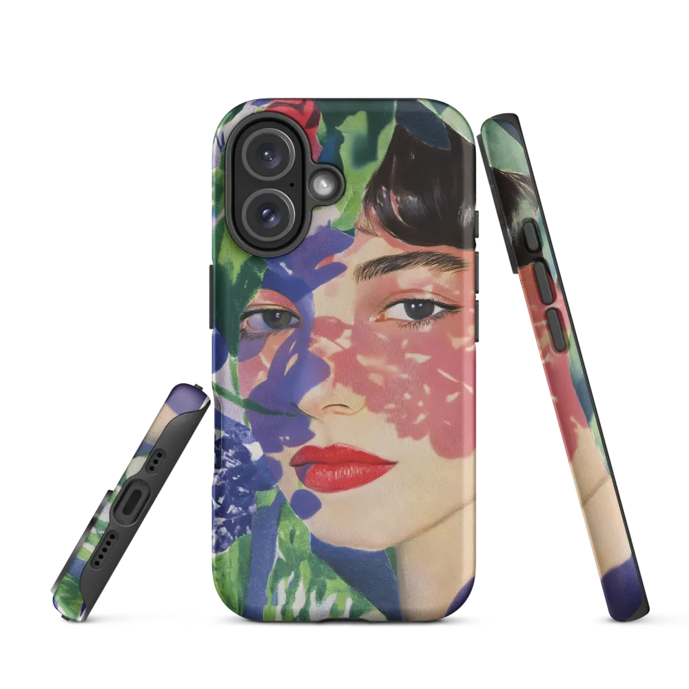 Whispers of Nature: A Floral Portrait | Phone Case