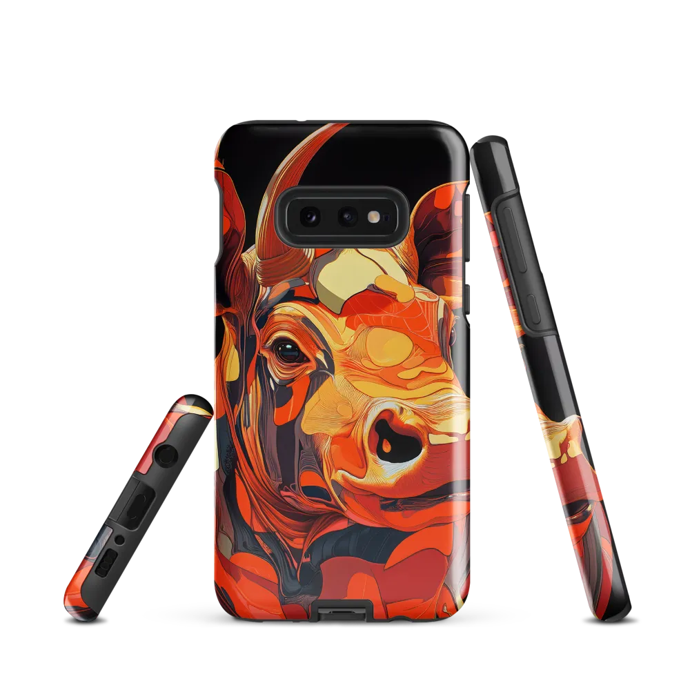 Modern Serenade: The Vibrant Cow