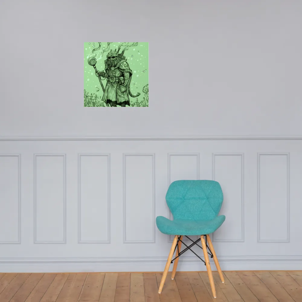 The Enigmatic Wizard | Poster | 18″×18″