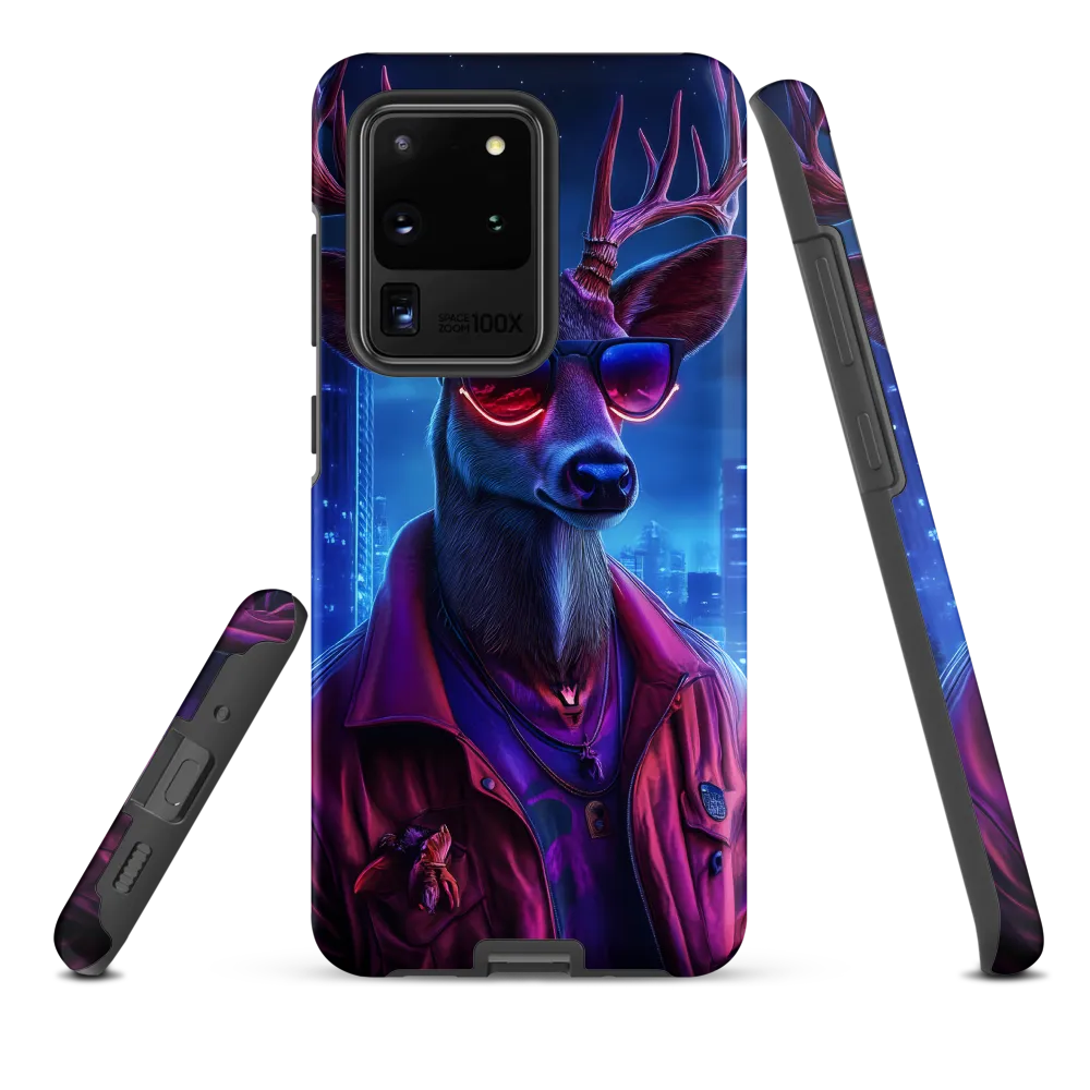 Urban Serenade: The Cool Deer | Phone Case |  S20 Ultra | Tough Case | Matte