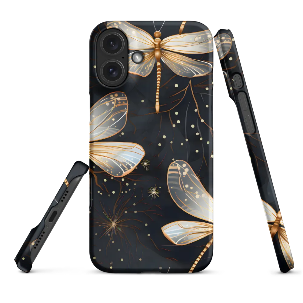 Ethereal Dance: Dragonflies in a Midnight Garden