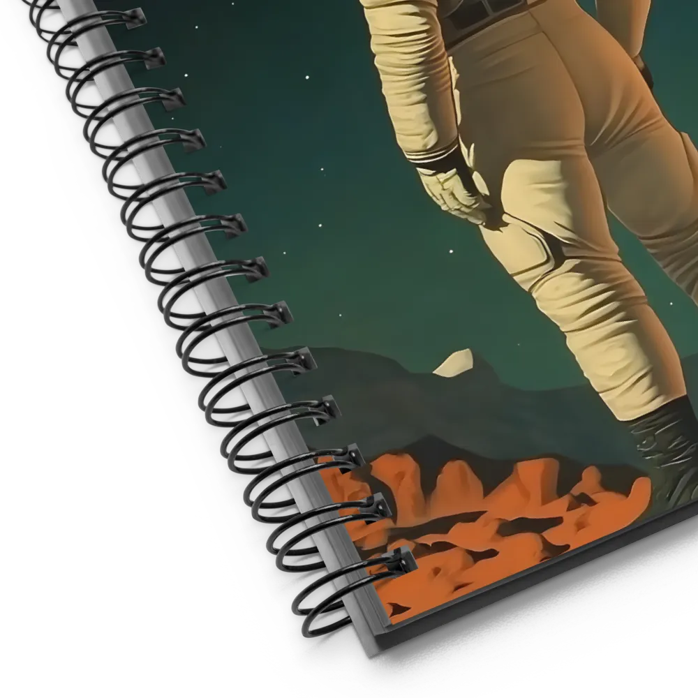 Beyond the Horizon: An Astronaut's Journey | Spiral Notebook