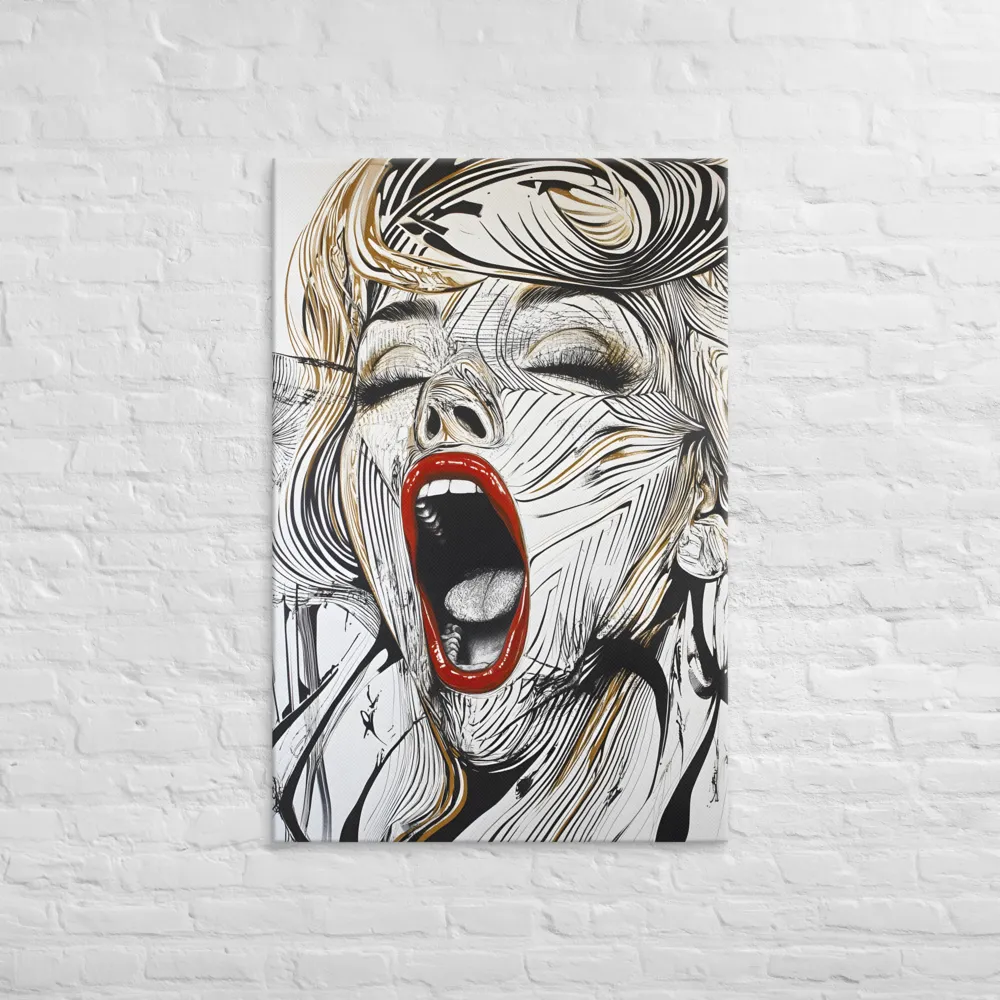 The anguished scream | Canvas | 32″×48″