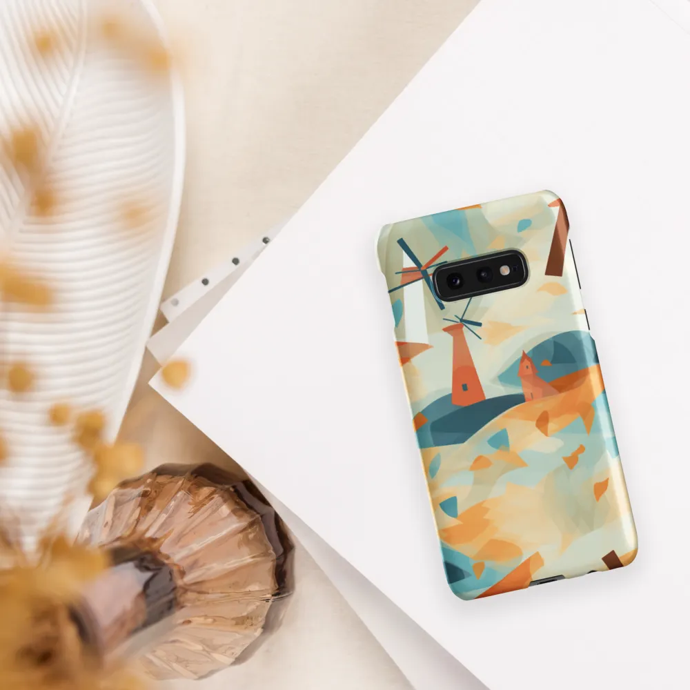 Whimsical Windmills in a Tranquil Landscape
