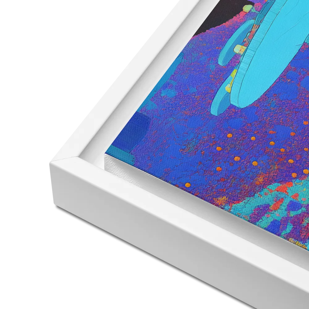 Reflections of Serenity | Canvas with White Frame | 16″×16″