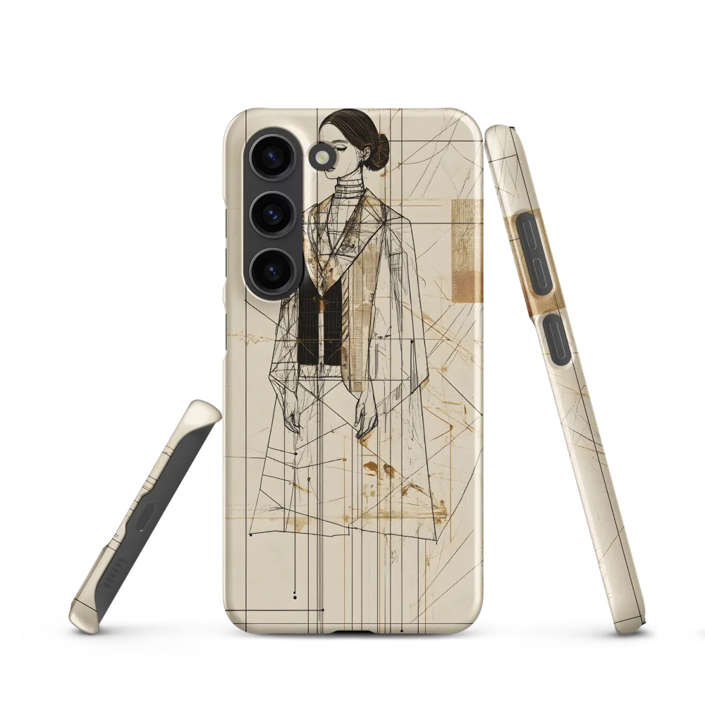 Elegance in Lines | Phone Case |  S23 | Snap Case | Matte
