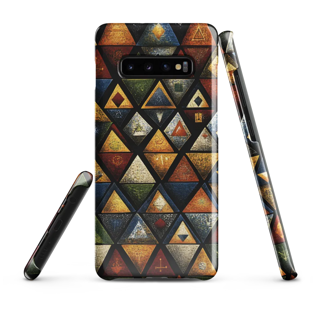 Dynamic Triangular Harmony | Phone Case |  S10 Plus | Snap Case | Glossy