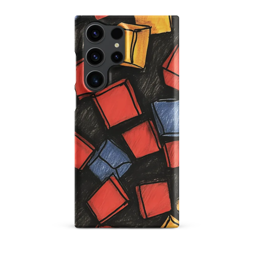 Vibrant Geometry in Motion | Phone Case |  S23 Ultra | Snap Case | Matte