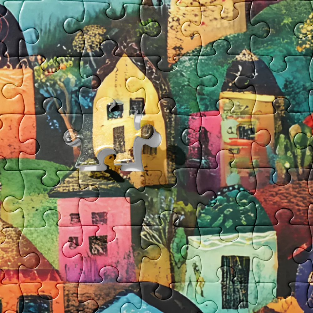 Whimsical Village Harmony | Jigsaw Puzzle | 252/520 pieces