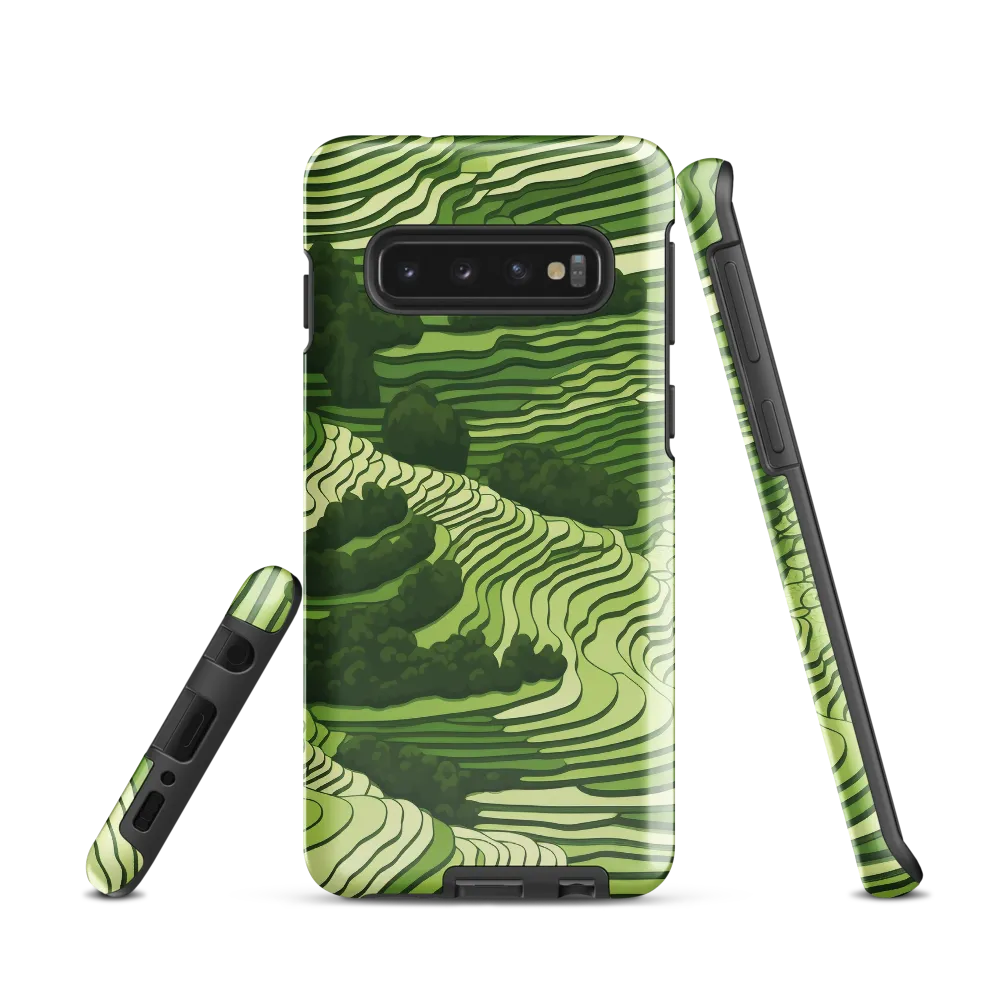 Waves of Green: An Abstract Landscape