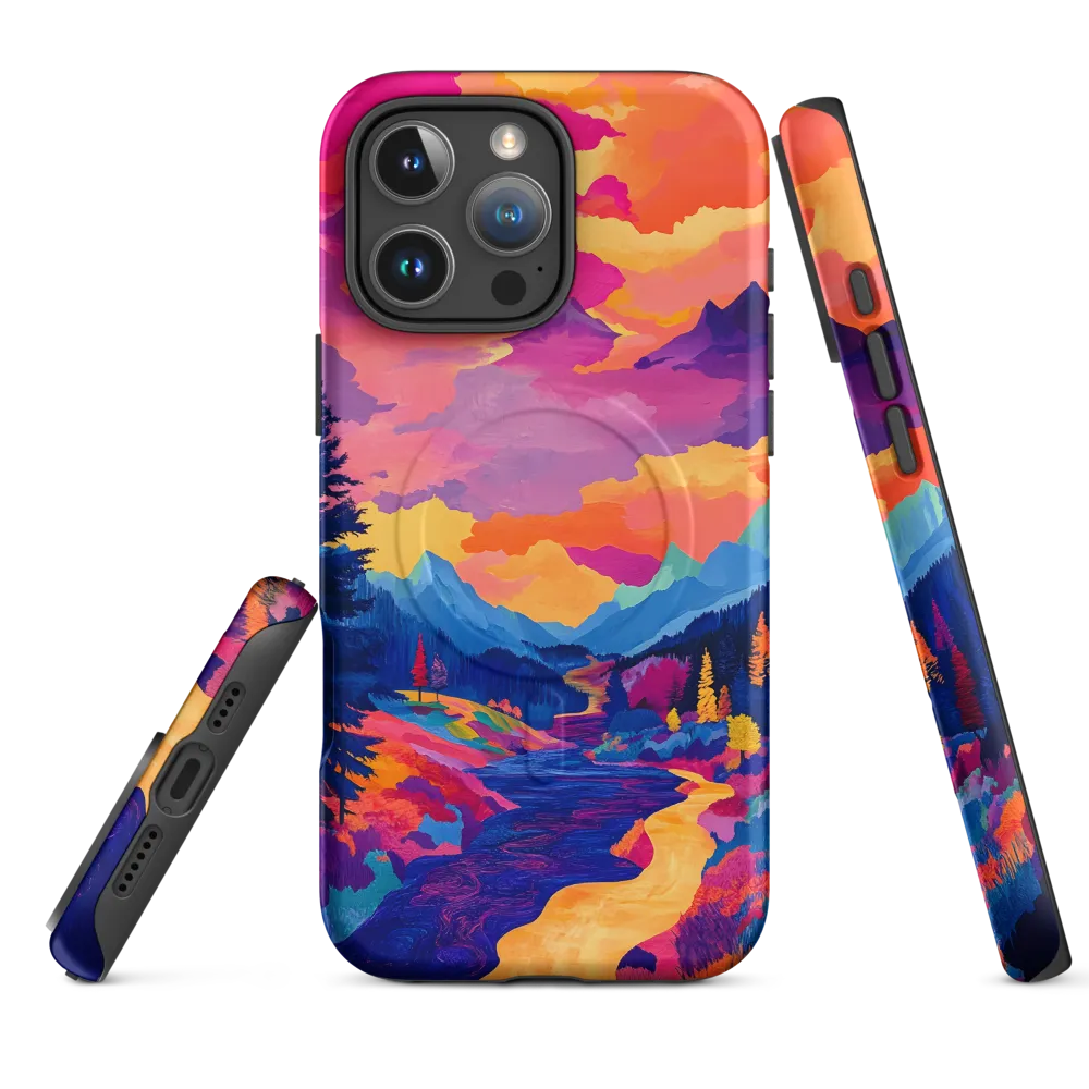 Radiant Serenity: A Surreal Landscape | Phone Case |  16 Pro Max | MagSafe® Tough Case | Matte