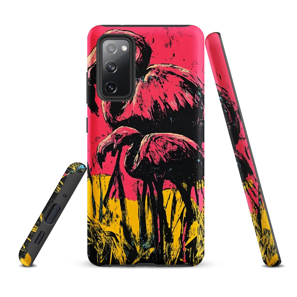 Flamingo Duet: A Pop Art Expression