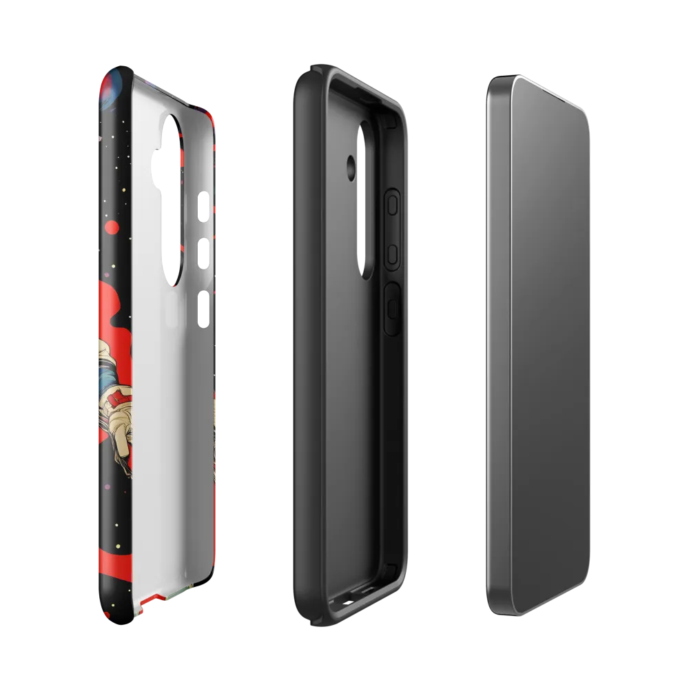 Astronaut in Cosmic Reverie | Phone Case |  S24 | Tough Case | Glossy