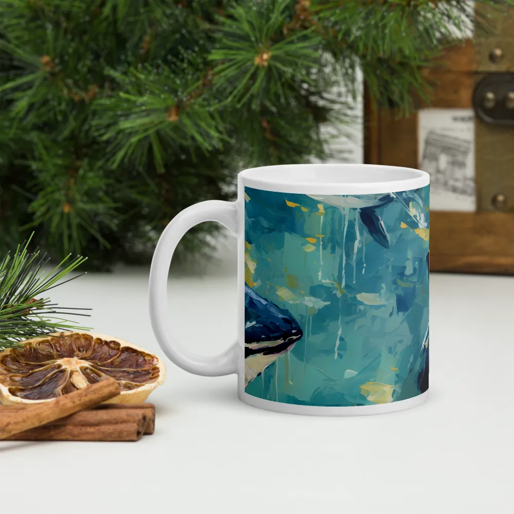 Harmony of the Ocean: Whales in Motion | Mugs | Multiple Sizes & Colors