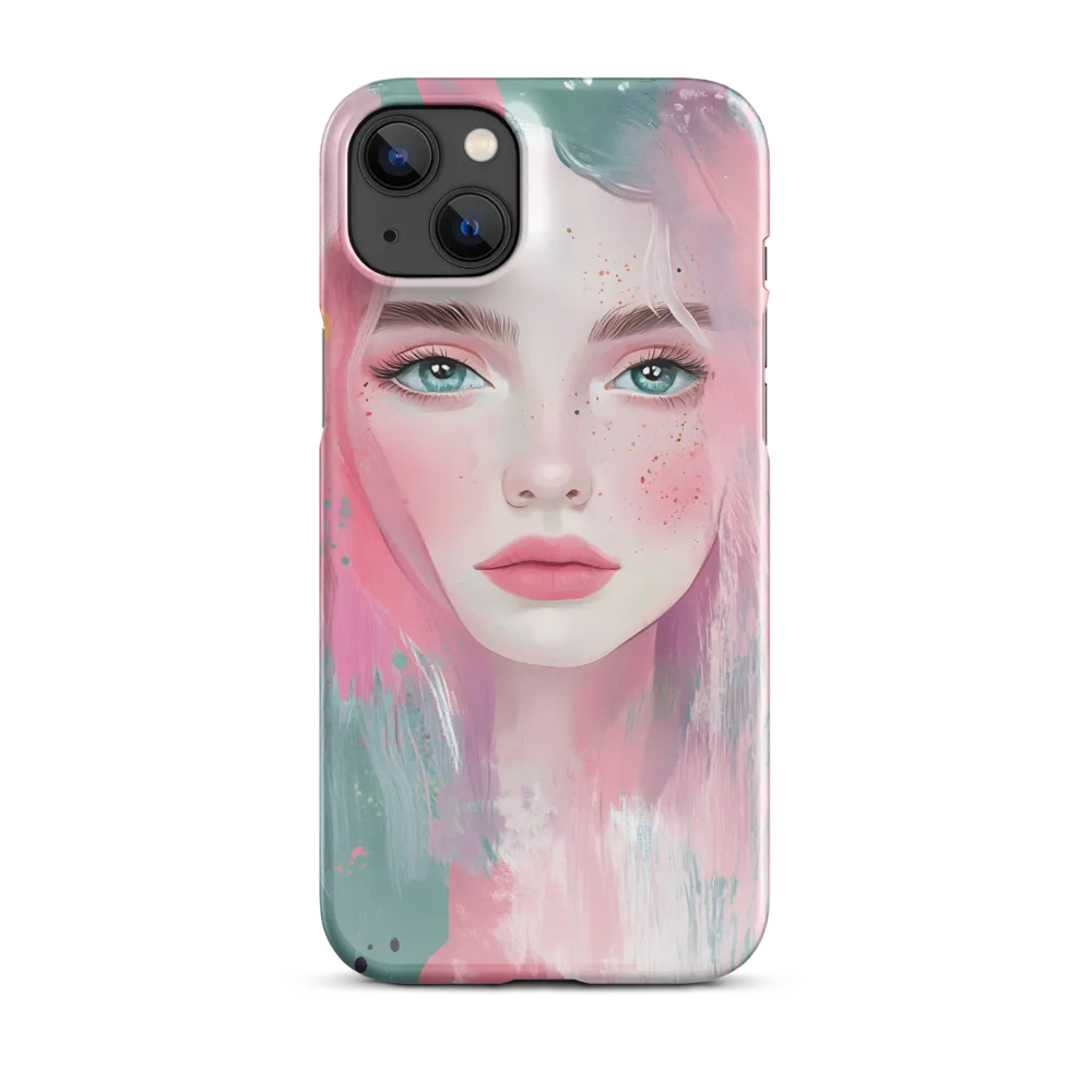 Dreamy Serenity: A Contemporary Portrait | Phone Case |  14 Plus | Snap Case | Glossy