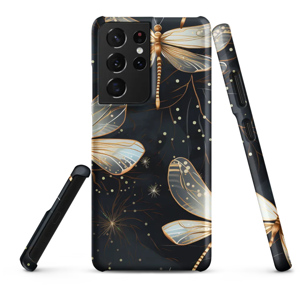 Ethereal Dance: Dragonflies in a Midnight Garden