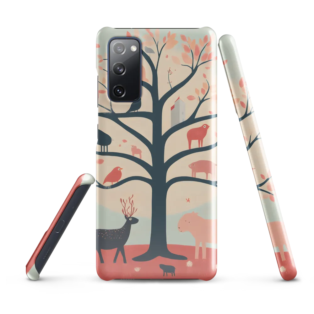 Whimsical Tree with Playful Creatures