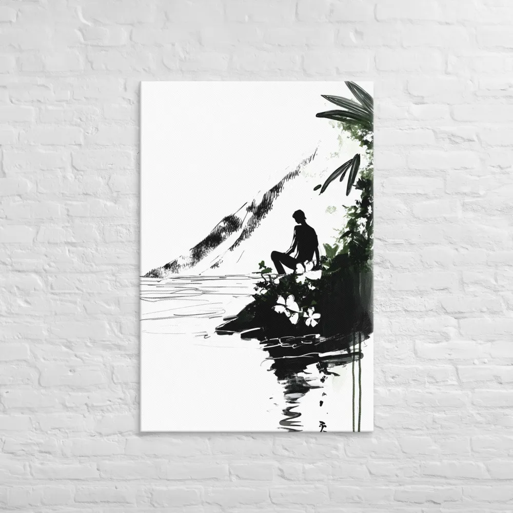 Contemplation by the Water | Canvas | 32″×48″