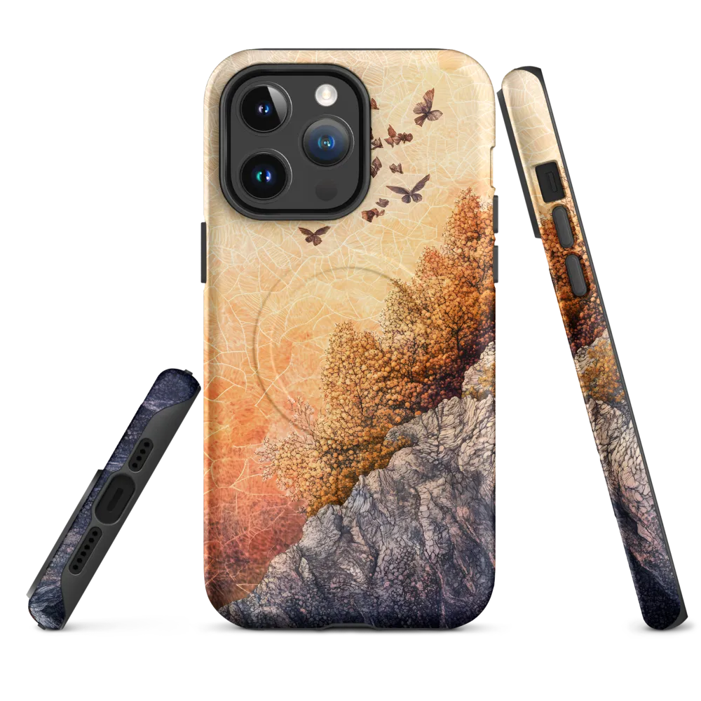 Fluttering Dreams of Serenity | Phone Case |  14 Pro Max | MagSafe® Tough Case | Matte