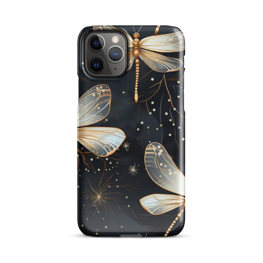 Ethereal Dance: Dragonflies in a Midnight Garden