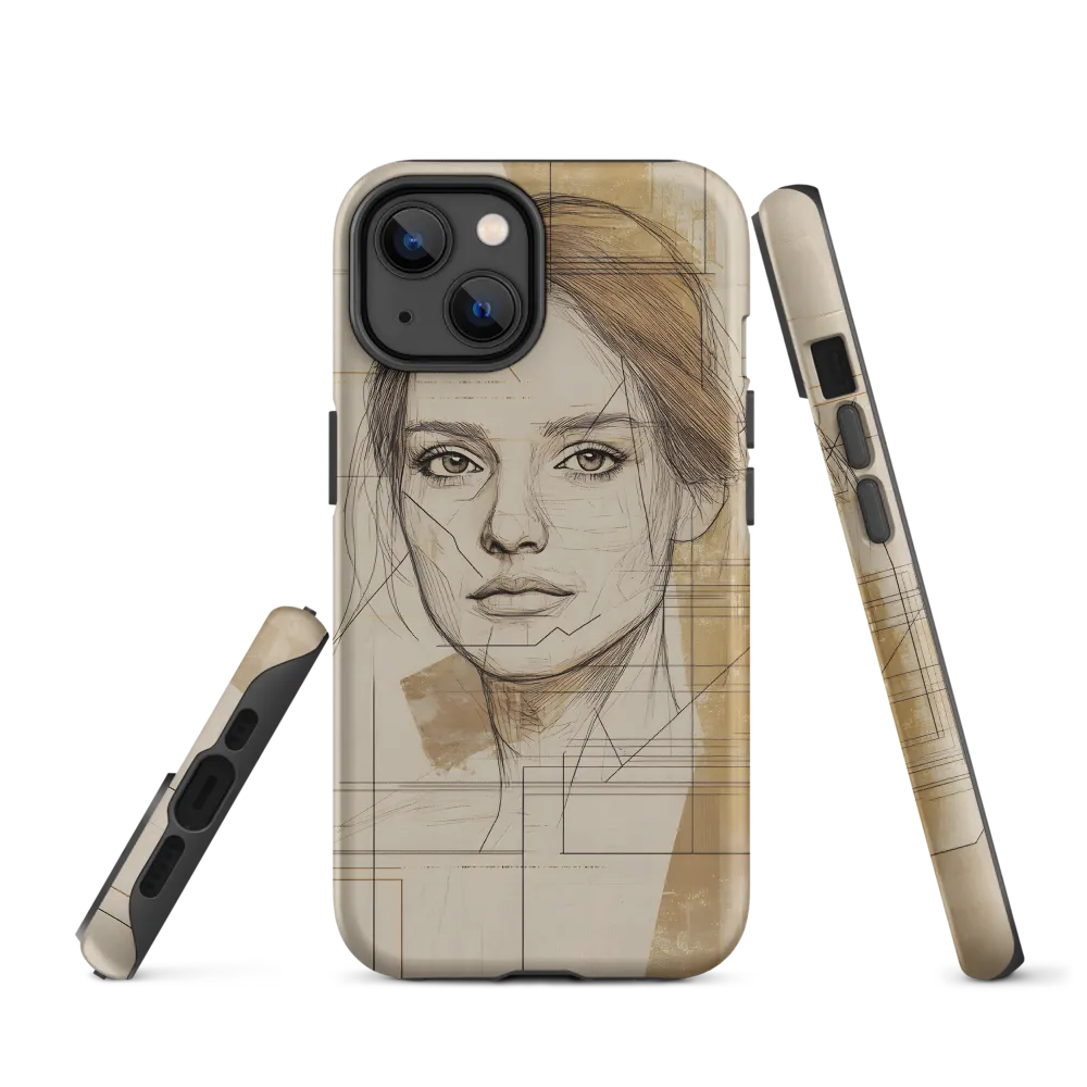 Geometric Elegance: A Modern Portrait