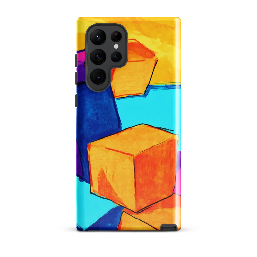 Playful Cubes in Vibrant Harmony