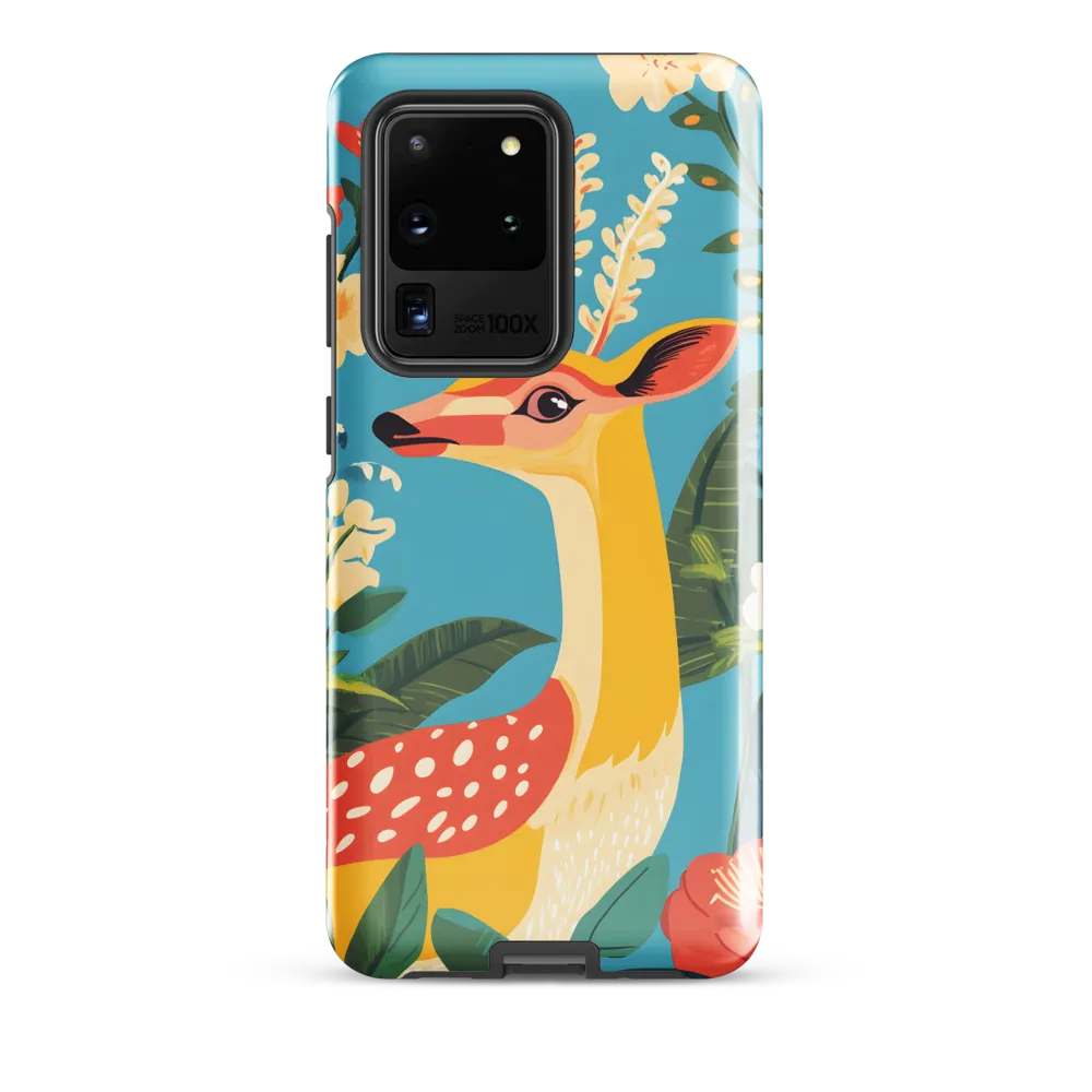 Serene Majesty: A Vibrant Deer Amidst Flora