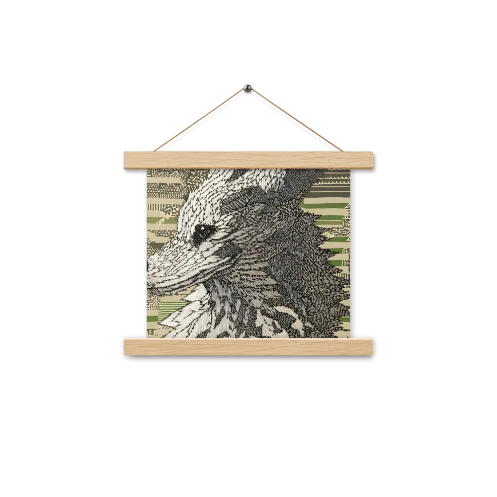 Reflections of the Forest | Poster With Oak Wood Hanger | 10″×10″