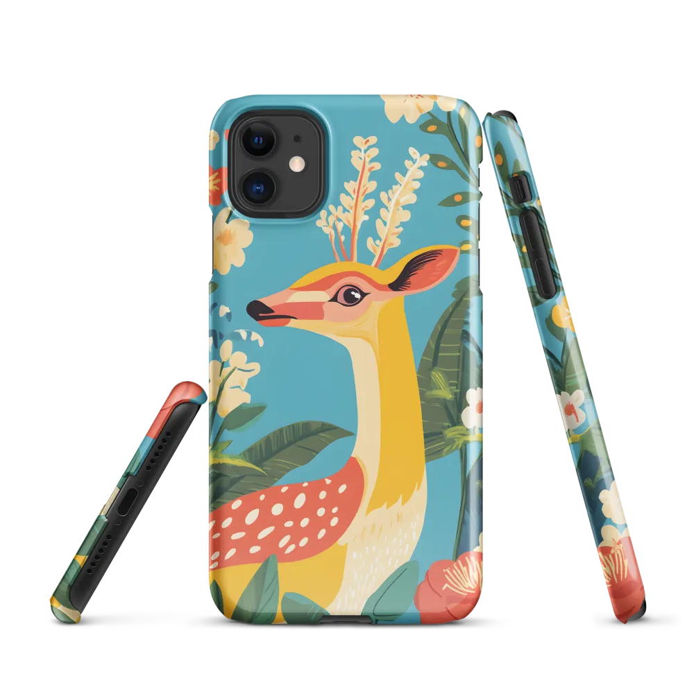 Serene Majesty: A Vibrant Deer Amidst Flora