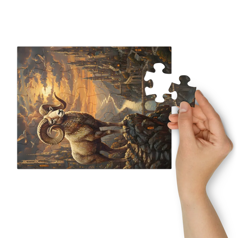 Guardian of the Golden Valley 
 Jigsaw Puzzle in Tin Box