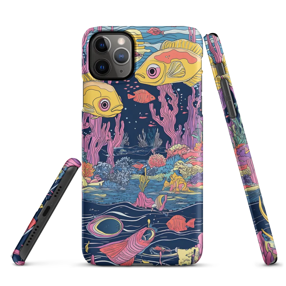 Underwater Dreamscape: A Playful Encounter | Phone Case |  11 Pro Max | Snap Case | Matte