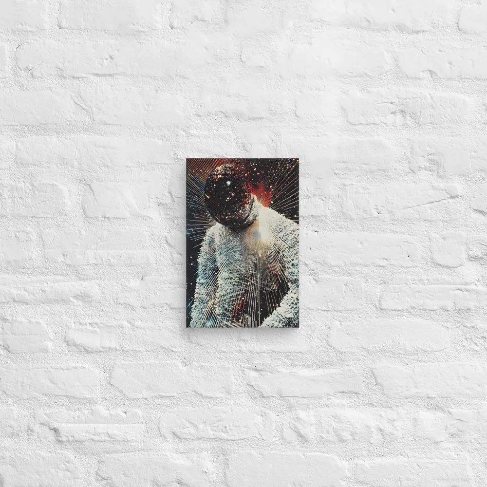 Ethereal Astronaut: A Journey Through the Cosmos | Canvas | 8″×12″