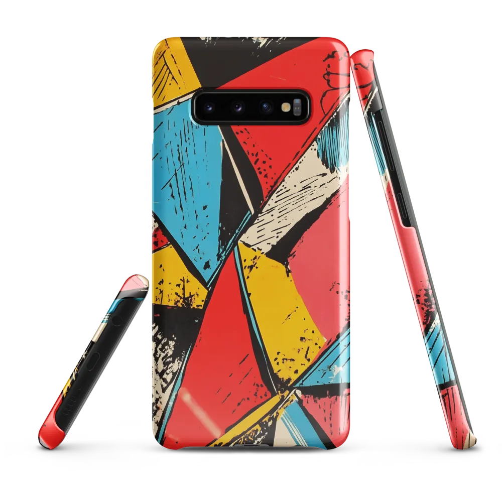 Dancing Triangles in Technicolor | Phone Case |  S10 Plus | Snap Case | Glossy