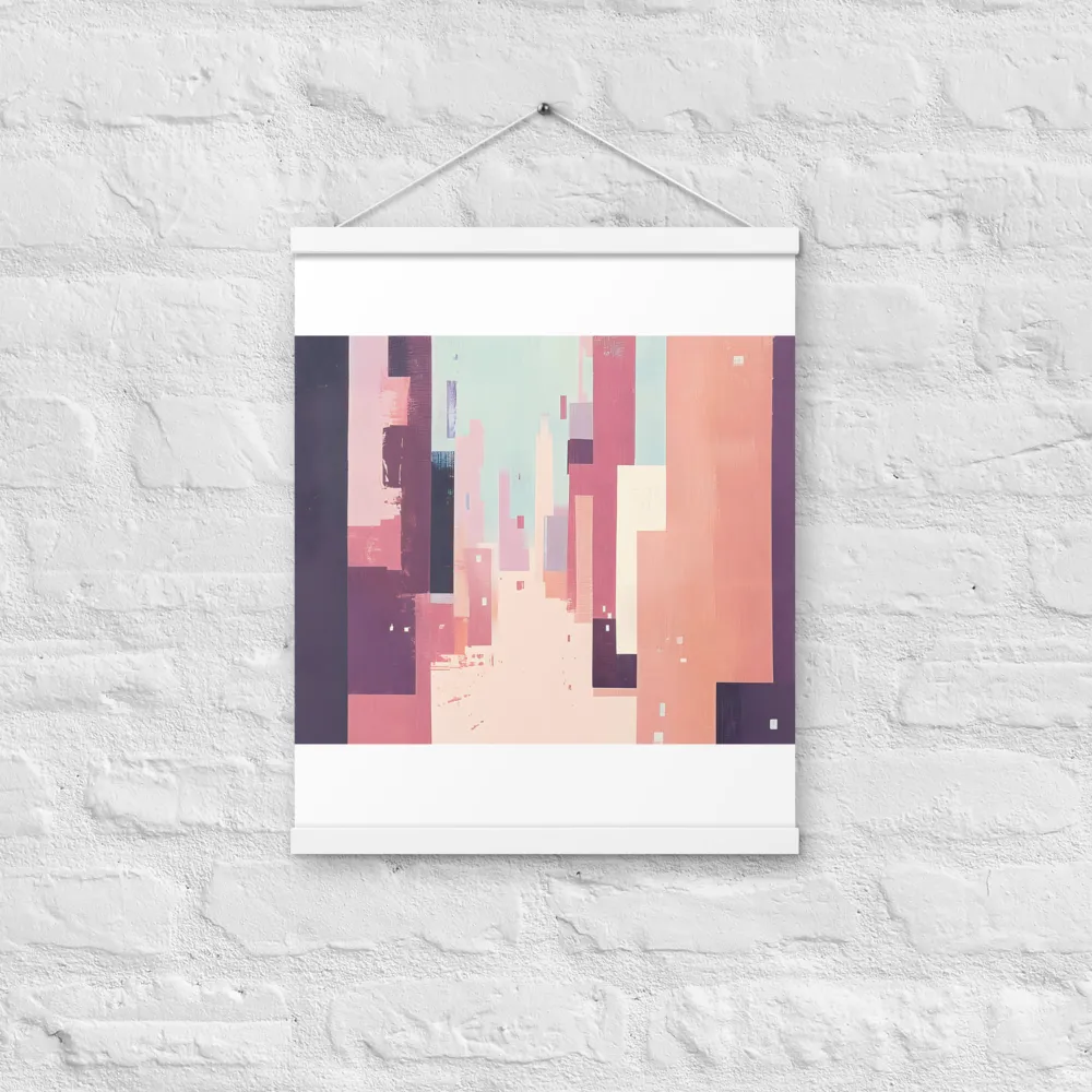 Tranquil Cityscape | Poster With White Wood Hanger | 16″×20″