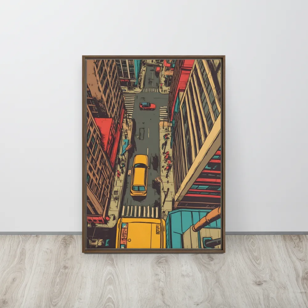 Urban Symphony | Canvas with Brown Frame | 20″×28″